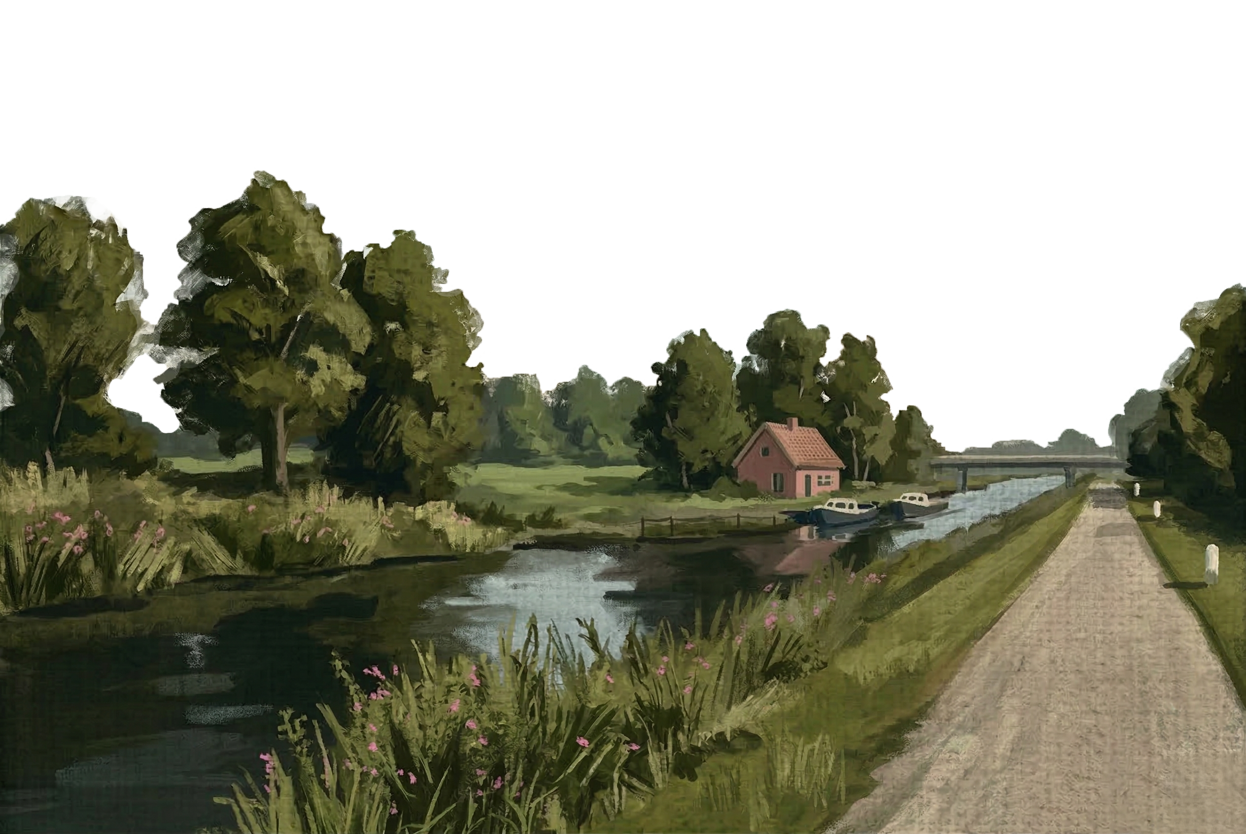 Ostfriesland — Kanallandschaft